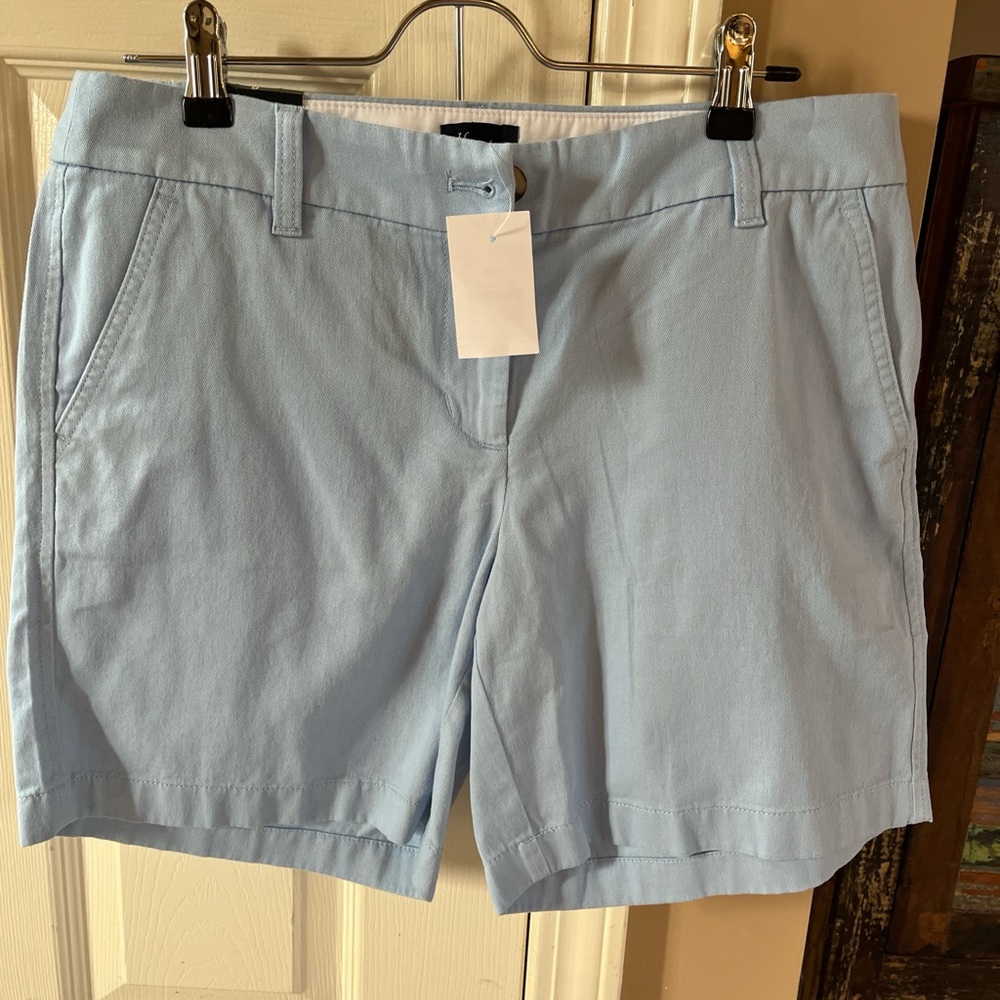 J. Crew Blue Bermuda Shorts Classic Chino Style